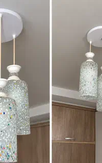 لوستر آویز سه شاخه