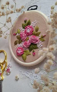 آموزش گلدوزی بادست