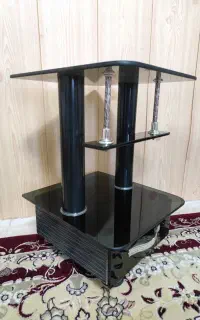میز تلفن ( شیشه ای)