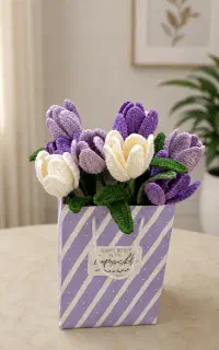 گل های بافتنی