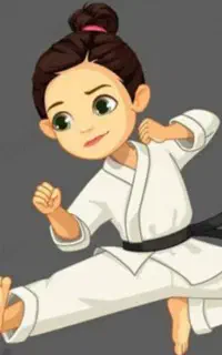 کلاس کاراته دختران گل از پنج سال به بالا