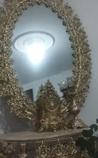 اینه و کنسول برنجه رنگ سابت