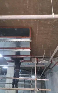 کانال سازی کولر  تهویه هوا،جوشکاری، چهار پایه کولر