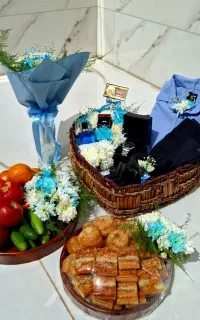 دیزاین سبدگل و دسته گل مراسمات عقد و عروسی