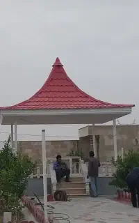 سقف کاذب شیروانی سایبان کرکره پی وی سی