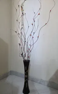 گلهای مصنوعی با گلدان