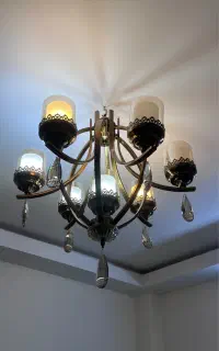 لوستر ۶شاخه ۷شعله نو فروش به علت مهاجرت
