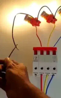 برقکش برقکار سیمکشی سیمکش آیفون خرابی تلفن برقکاری
