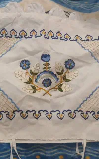 کناره وپشتی گلدوزی شده
