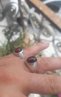 یک جفت انگشتر نقره قدیمی