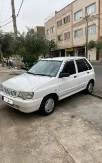پراید ۱۱۱مدل ۹۱ سفید بدونه رنگ ‌ضربه