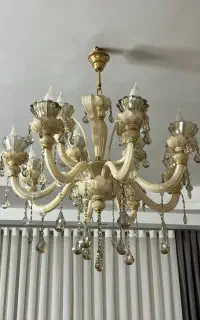لوستر ۱۲ شاخه کریستالی