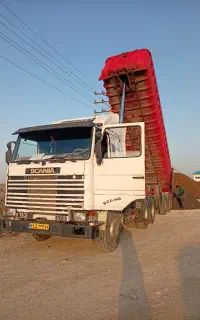 حمل بار تریلی کمپرس.حمل گندم