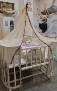 گهواره سنتی ننو سیسمونی نوزاد تخت کنار مادر مدل n