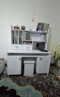 میز تحریر کتابخانه دار MDF بزرگ و بسیار با کیفیت