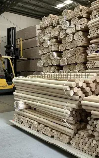 دوبل چوبی رابروود، چوب گرد،وارداتی با کیفیت ممتاز