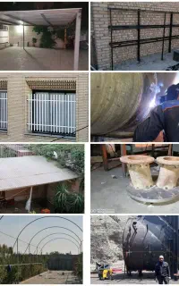 جوشکاری آهنگری سیار در کرج وتهران مخزن دکور حفاظ