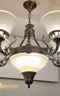 ست ۳دستگاه لوستر ۵ شاخه لوکس و‌کلاسیک (۳عدد موجود)