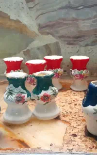 جا شمعی های قاجاری عتیقه