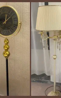 آباژور و ساعت ایستاده