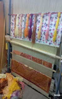 فرش زرنیم با ده سنگ ابریشم اضافه