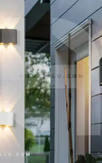 چراغ دیواری ال ای دی دو طرفه هشت لنزه دو عدد