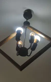 لوستر چوبی