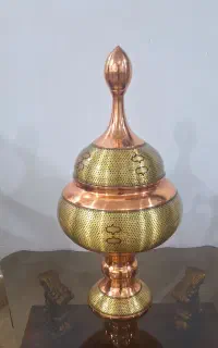 دو عدد ظرف پذیرایی لاکچری بزرگ ارتفاع نیم متر