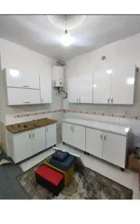 کابینت آشپزخانه فلزی گالوانیزه طراحی اقتصادی