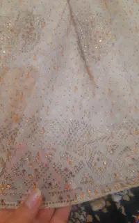 لباس لری حریر سنگ و اینه کاری  در حدنو