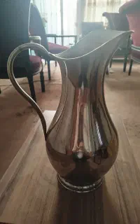گلدان استیل یا پارچ قدیمی عتیقه