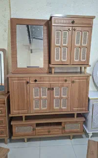 ست پذیرایی کشودارتمام قهوه‌ای حصیری جدید با ضمانت