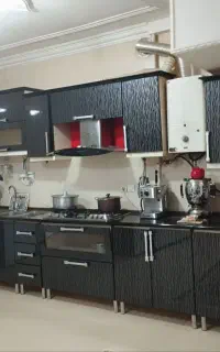 کابینت هایگلاس هود سینک شیر مخلوط بوفه میز صندلی