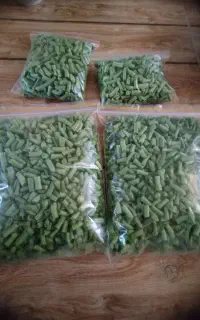 لوبیا سبز خورد شده و بسته بندی شده