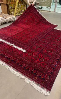 فرش دستباف (بساک) جفت ۶ متری نفیس لاکی