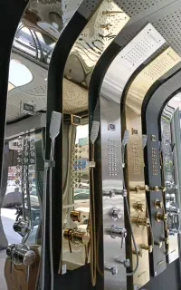 پنل دوش کارانزا ماساژور دار و پاشور دار سیاه و ...