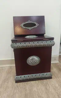 ست جا دستمال کاغذی و سطل زباله