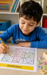 اموزش سودوکو ویژه کودکان ۵ تا ۷ سال
