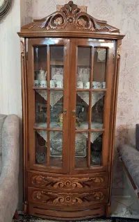 بوفه منبت کاری چوب گردو