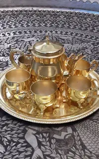 سرویس قهوه خوری پایه برنز