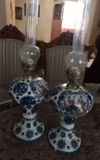 دو عدد چراغ گردسوز چینی