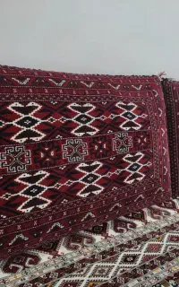 پشتی دستباف ترکمن