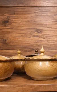 قندون چوبی دورنگ