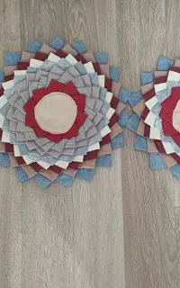 زیر قابلمه ای تکه دوزی