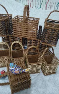 صنایع دستی.سبد بافی