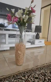گل با گلدان