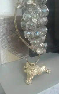 فوری / دکور /طلائی/ کریستال انگور /گوی