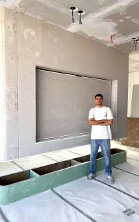 کناف لاینر دیوار تیوی وال سقف دور باکس دکوراسیون