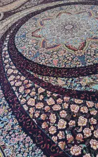 فرش کهکشان اصل700شانه سورمه ای100درصد آکریلیک
