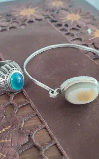 انگشتر دستبند نقره کار دست